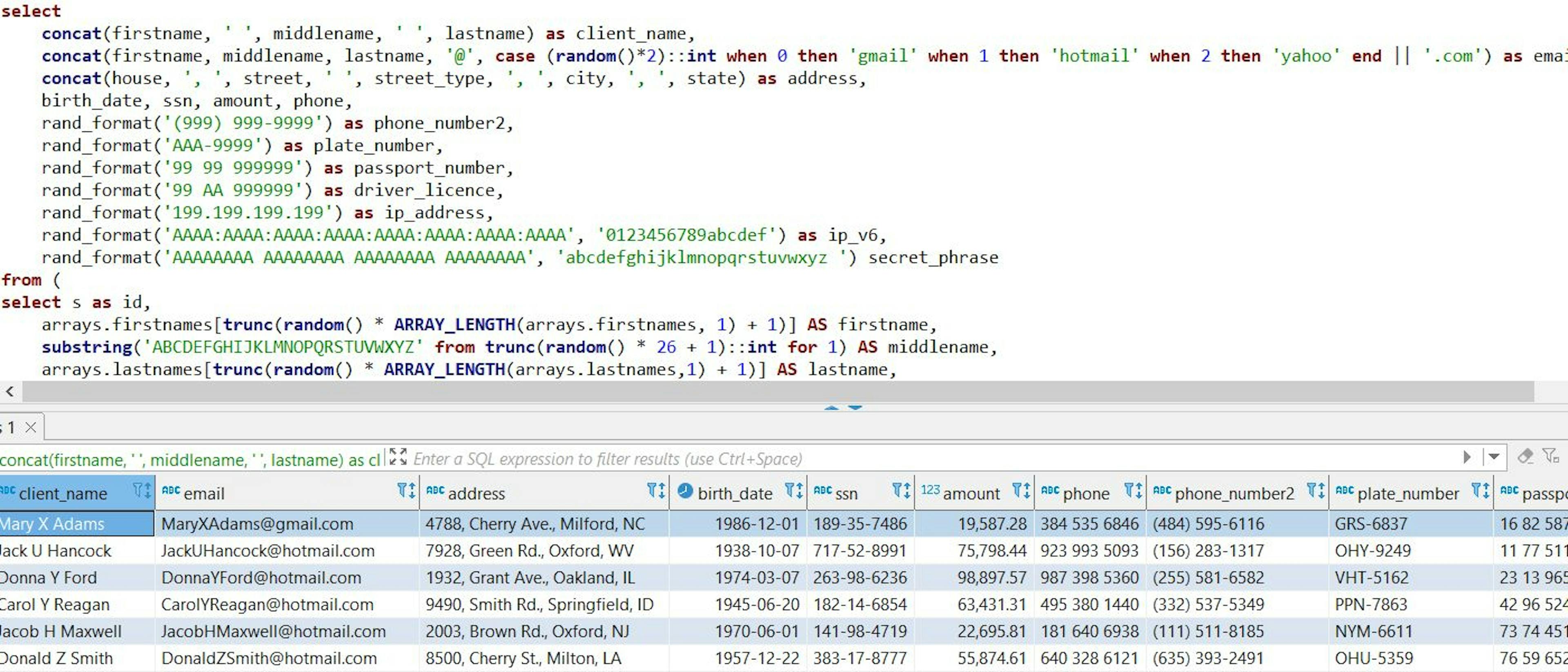 How to Efficiently Generate Test Data With SQL
